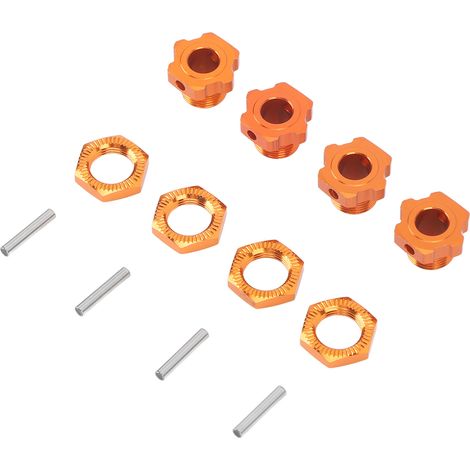 17 mm orangefarbene Sechskant-Radnabenadapter aus Aluminiumlegierung für ZD Racing 9116 08427 1/8 RC-Car (1/5)