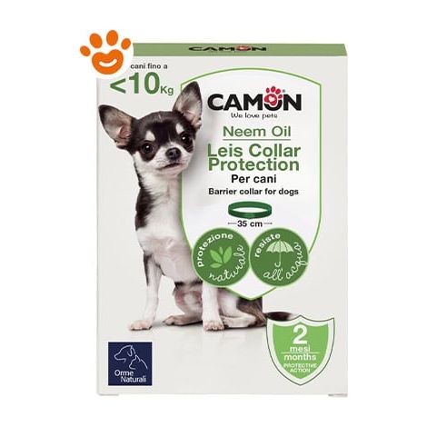 Camon Dog Orme Naturali Collare Leis < 10 Kg - Camon Dog Orme Naturali Collare Leis < 10 Kg - Confezione Da 1 Collare
