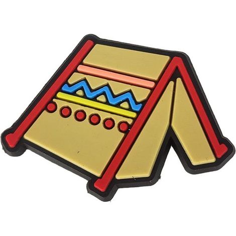 Gummi-Dekorationsnadel für Crocs-Emblem-Patch, Campingzelt 103-06 OS