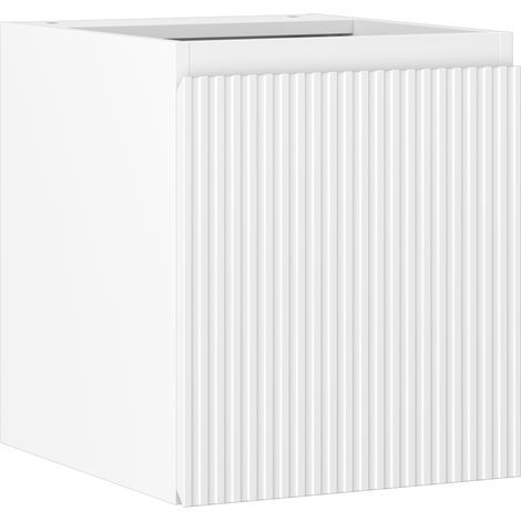 Mexen Rivel armario de ba帽o bajo lavabo de 40 cm, 1 puerta, estriado, blanco mate - 91A21-04047-1-BF01 (1/5)