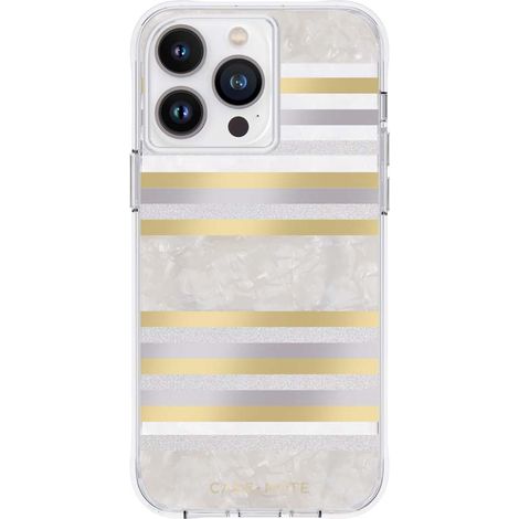 Case-Mate Pearl Stripes MagSafe - Custodia per iPhone 14 Pro Max decorata con madreperla (Pearl Stripes) (1/5)