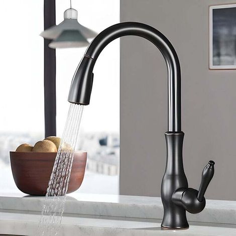 High-quality copper kitchen faucet, 360° rotation, dual water outlet mode, smooth and splash-free: comfort and durability MUMU (1/4)