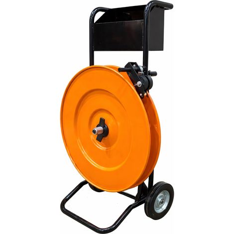 Varan Motors - SD70-2 Desenrollador de cinta de flejado PRO para cintas de pl�stico y acero con mandril de 20 y 40 cm, carrito desenrollador de cintas