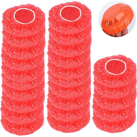 Lot de 25 couvercles de détecteur de fumée, housses de poussière d'alarme incendie réutilisables, housses anti-poussière de détecteur de fumée élastique, bouchons d'alarme incendie rouge pour la (1/5)