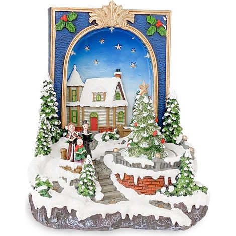 361021 Livre Arbre de Noël Lumières Sons Mouvement 19x15x21 cm