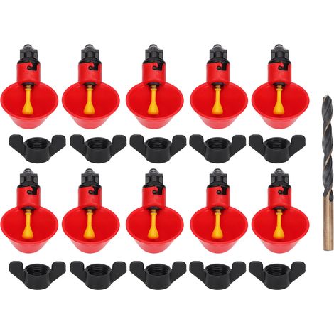 Abreuvoir automatique pour poulet, Kit d'alimentation en eau sr pour volaille, abreuvoir pour poulet, oiseau, caille (1/5)
