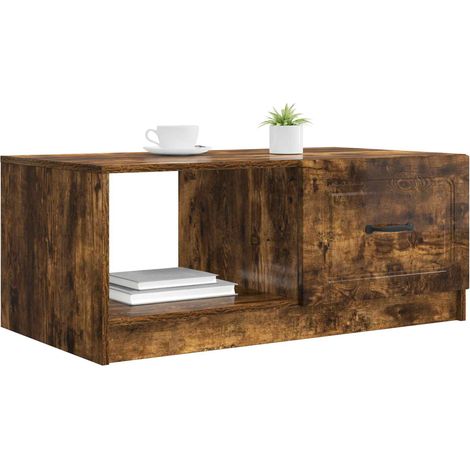 Maison Exclusive - Tavolino da salotto Rovere Fumo 90 x 50 x 37 cm