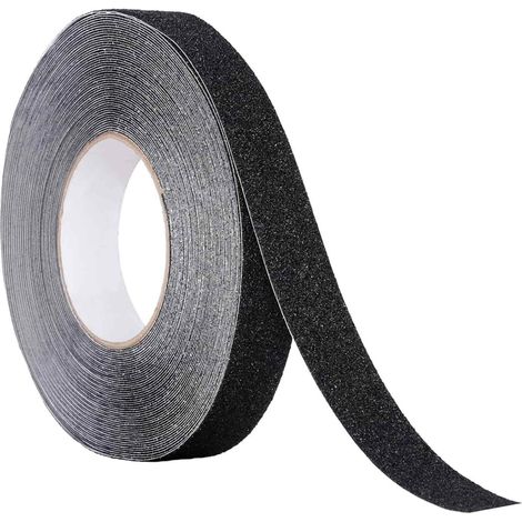 Ruban Anti-dérapant - 2,5 cm x 10 m - PVC - Pour Intérieur Et Extérieur - Échelles Escaliers Rampes Sol - 1 Pièce (1/5)