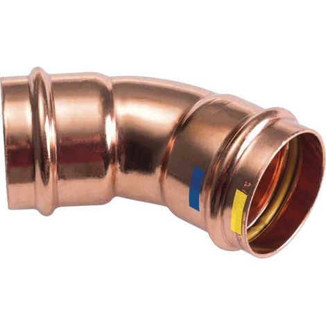 CURVA A 45° FEMMINA/FEMMINA IN RAME A PRESSARE Ø18 x Ø18 mm
