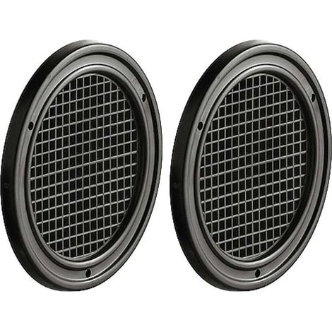 Griglia di ventilazione VMC marrone 2x Ø60mm – Copertura in plastica perforata – Montaggio a incasso con fissaggio a chiodo – Ventilazione a soffitto/parete (1/2)