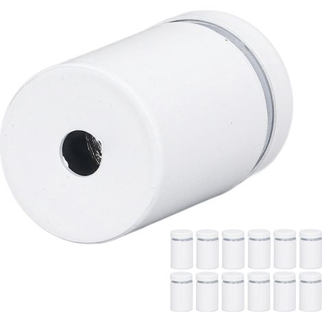 Vis de fixation inox 12 pièces, clous publicitaires pour fixation murale, supports d'enseigne, vis d'écartement 19x30mm (1/5)