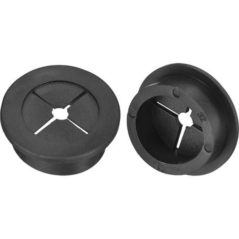 2 Passe-Câble, 32mm Caoutchouc Flexible, Grommet Fil, Organisateur Câble, Pour Bureau Ordinateur