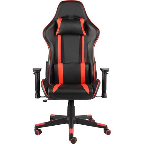 Maison Exclusive - Sedia da Gaming Girevole Rossa in PVC (1/5)
