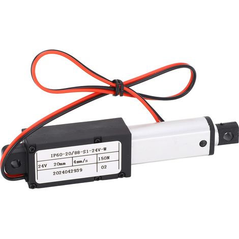 Actionneur linéaire électrique DC24V, course de 20 mm, 150 N, vitesse de 4 mm/s, IPX4, pour aspirateurs robots (1/5)