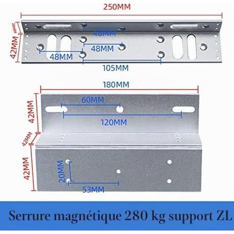 Stand Stents 280kg 600lbs Magnetic Lock Electric Holding Mount Magnetic Lock Bracket Access Control System (1/4)