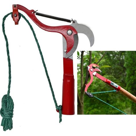 Linghhang – Ciseaux télescopiques pour élagage – Acier haute qualité – Conception double poulie pour économie d'effort – Longueur de coupe 8 pieds (1/5)