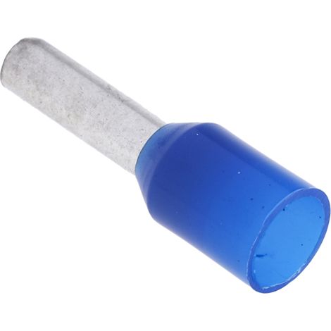 Embout à sertir 2.5mm², Bleu, longueur 8mm