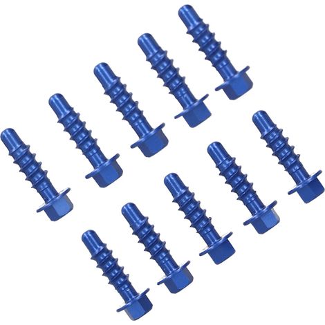 Selbstbohrendes Schraubenset, blau eloxiert, kompatibel mit KTM 125-200 EXC XC SXF EXCF XCF 1997-2020 (1/5)