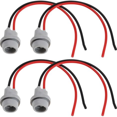 4pcs Support de Lampe en Caoutchouc T10 W-5-W 147 501 Connecteur de Douille d'ampoule LED pour Voiture Bateau Lumière Latérale Plaque d'immatriculation Lumière Intérieur Porte-Ampoule (1/5)