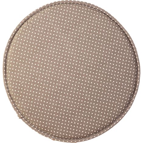 Coussin Rond Pour Tabouret - Mousse Mémoire - Dos Anti-dérapant - Avec Liens - Pour Chaise De Cuisine Salle À Manger Intérieur Extérieur - 1 Pièce (1/5)