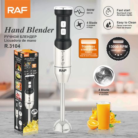 Norme européenne - Mixeur électrique multifonctionnel - Plusieurs vitesses - Extracteur de jus de fruits - Robot culinaire - Cuisine domestique (1/5)