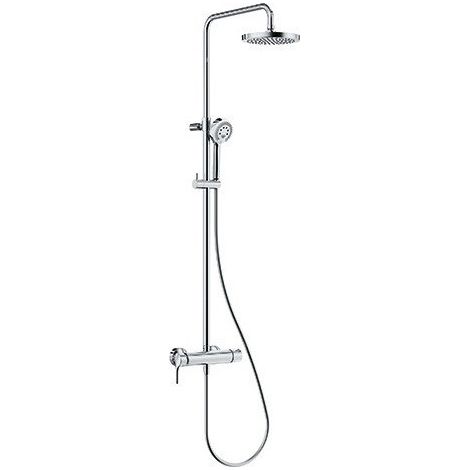 Logo dual shower system mitigeur de douche manette déportéeavec douchette à main 3 jets