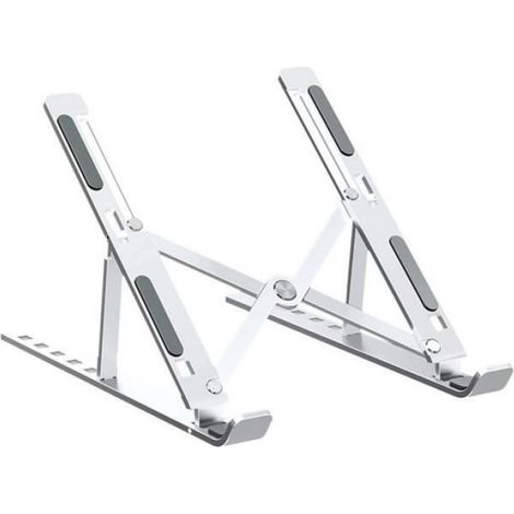 Support Ordinateur Portable - 6 Hauteurs Réglables - Alliage D'aluminium - 255x175x50-150 Mm - 1 Pièce
