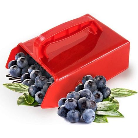 Metal blueberry comb for harvesting currants, gooseberries, and other berries.