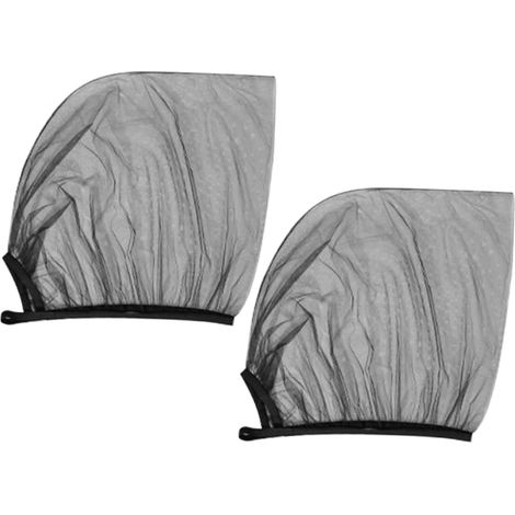 2 Pièces Pare Soleil Voiture Filet pour Fenêtres Latérales Protection Solaire UV Isolation Thermique Ventilation et Protection Insectes pour Voiture (1/5)