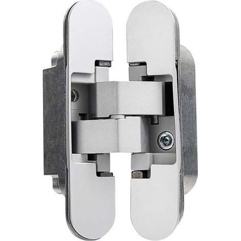Charnière invisible pour portes lourdes – Lot de 2 – Charge 40 kg – Ouverture 180º – Épaisseur 35-45 mm k (1/4)