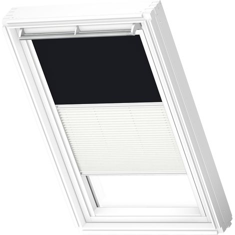 VELUX Original Store Duo Occultant et Tamisant (DFD), Cadre Blanc, CK02 Noir