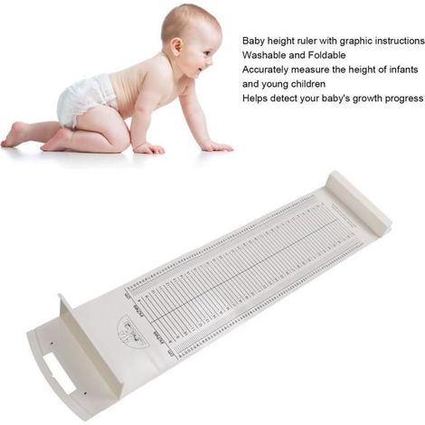 Toise Règle pour enfants - VINGVO - DUO - Mesure précise - Lavable et pliable - Cadeau idéal (1/4)