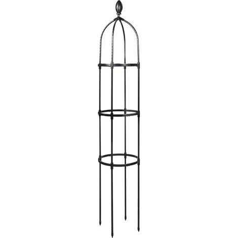 Tuteur de Jardin 175 cm Colonne rosiers Support pour Plantes grimpantes Ø 31.7 cm Obélisque de Jardin (1/4)