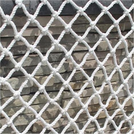 Sicherheitsnetz aus Nylon, Absturzsicherungsnetz, strapazierfähiges, starkes Seil für Fenster und Balkone, verhindert Stürze, reißfestes Netzgewebe, dekorativer Zaun (1x6m) (1/5)