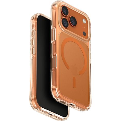 Funda UNIQ LifePro Xtreme para iPhone 17 Pro con carga Magclick, color naranja. (1/5)