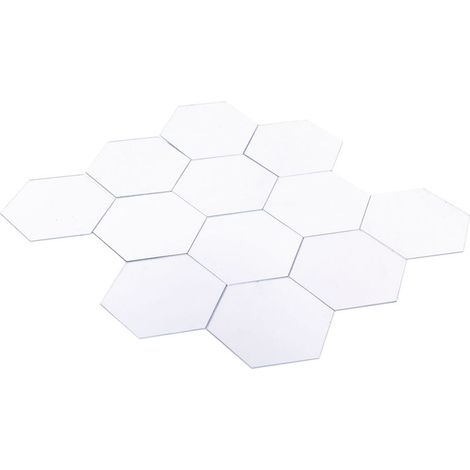 Autocollant mural acrylique effet miroir 3D, 12 pièces, déco maison moderne amovible DIY (1/5)