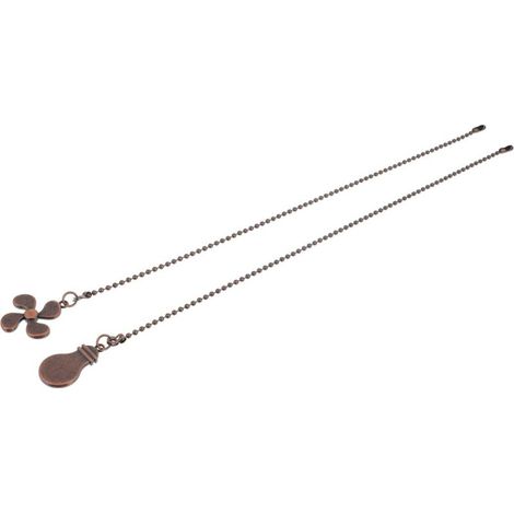 Set mit 2 Verlängerungsketten für Deckenventilatoren und kugelförmige Pendelleuchten. Zubehör (1/5)