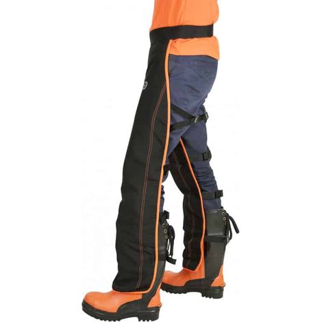 Oregon – Jambière de protection légère taille universelle – 6 couches de sécurité – 4 lanières ajustables – Pour tronçonnage bois