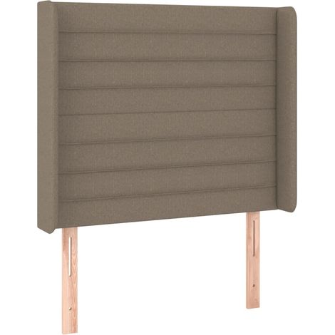 Maison Exclusive - Testiera ad Orecchio Tortora 83x16x118/128 cm in Tessuto