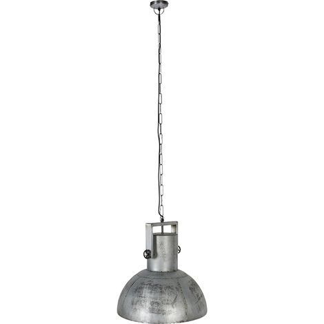 Industrielle Hängelampe grau 50 cm - Samia Sabo