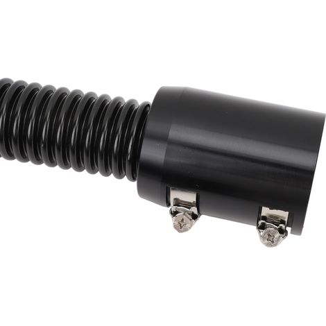 Kit de mangueras de radiador de acero inoxidable de 24 pulgadas para mangueras de radiador de 1-1/4", 1-1/2", 1-3/4" y 1-5/8" - Negro