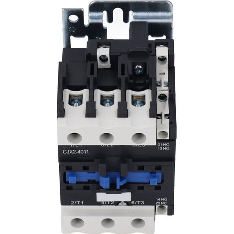 Contacteur modulaire CJX2-4011, bobine 220V, 40A, puissance triphasée, usage industriel, commande moteur, norme CE, robuste et fiable. (1/5)