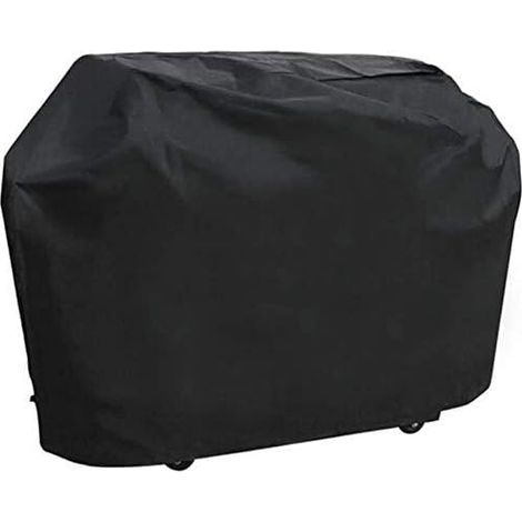Housse de Protection imperméable pour Barbecue 170 x 61 x 117 cm Noir avec Sangles Réglables (1/5)
