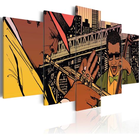 Quadro - Musica jazz: NYC - 200x100 (1/4)