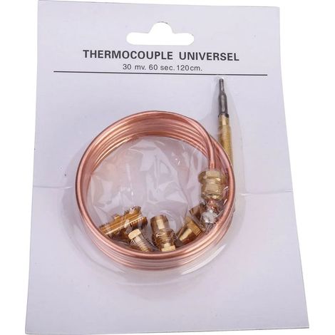 Kit de thermocouples à gaz universels avec 5 connexions de 120 cm (1/4)