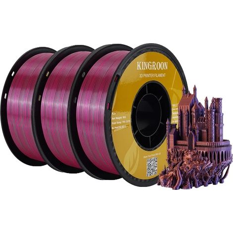 Filament d'impression 3D, matériau PLA, bobine de 1 kg, E-3KG (1/2)