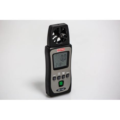 Anémomètre IM-740 RS PRO, pour la mesure de la vitesse d'air, jusqu'à 25m/s ( Prix pour 1 ) (1/3)
