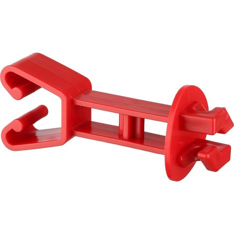 25 Pièces Isolateurs Clôture Électrique Clips pour Poteaux U (1/5)