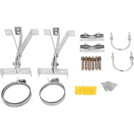 Kit de montage d'antenne satellite en 2 pièces pour mât, mur ou toit – support de montage extérieur