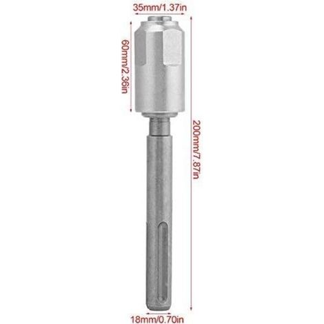 ALLIANDISAdaptateur SDS Max à SDS Plus Mandrin De Perceuse 40 Tige De Convertisseur En Acier Chromé Outil De Serrage Rapide Pour Toute Perceuse SDS Max Standard (1/3)